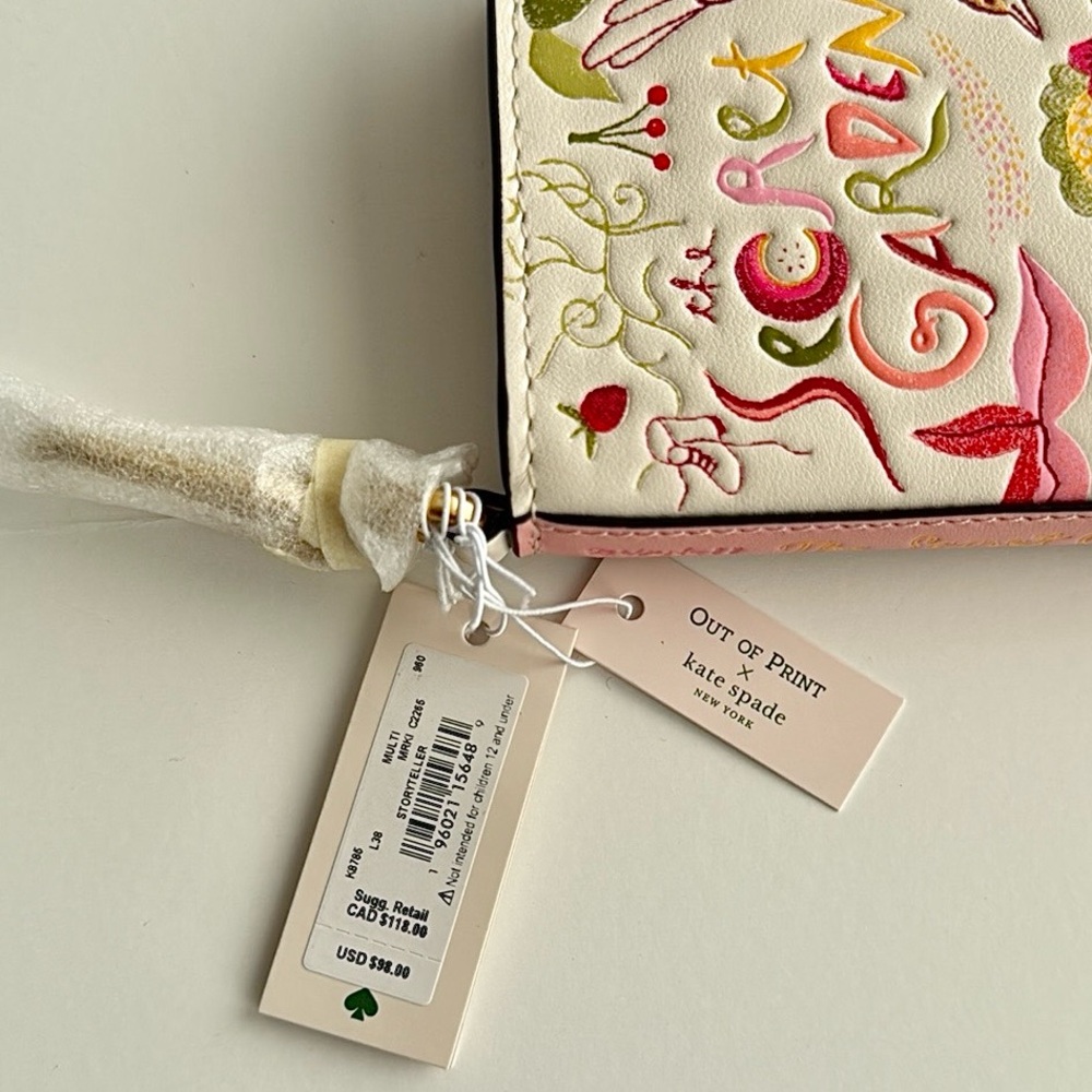 Kate Spade Story Teller Secret Garden Coin Purse - Picture 7 of 11